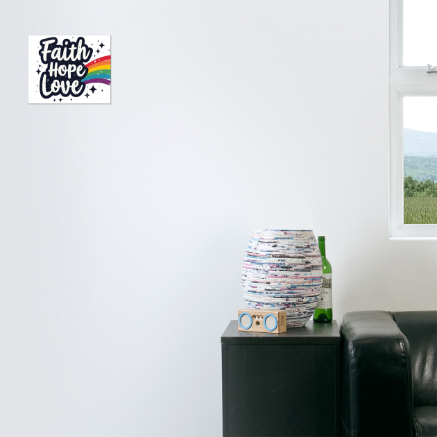 Rainbow of Faith, Hope, and Love by Rox